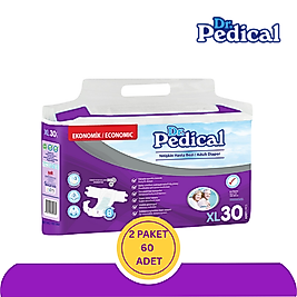 Dr. Pedical Belbantlı Yetişkin Hasta Bezi Extra Büyük (XL) 60 Adet (2X30)
