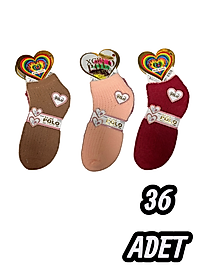 Bayan Xgripolo Kuş Tüyü Patik 36 Adet