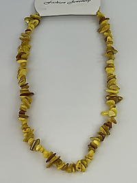 Doğal kehribar taşlı kolye
