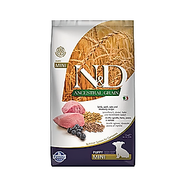 N&D Düşük Tahıllı, Kuzu Etli & Yaban Mersinli Küçük Irk Yavru Köpek Maması 2,5 kg