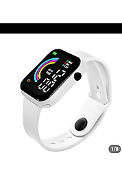 Beyaz Su Geçirmez Apple Watch Saat (AKILLI SAAT DEĞİLDİR)