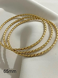 3 adet 6.5cm ince burgu bilezik