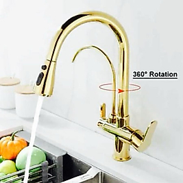 ARITMALI SPİRALLİ MUTFAK BATARYASI GOLD RENGİ