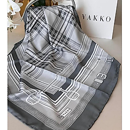 Vakko Ekose Twill Eşarp  - Gri