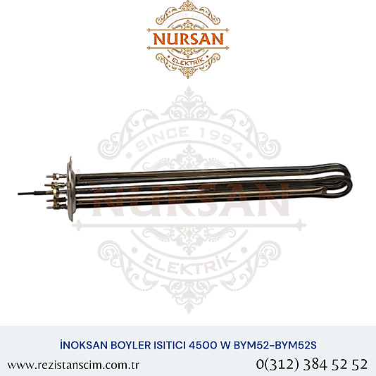 İnoksan Boiler Rezistans 4500 Watt Bym52 Bym52s