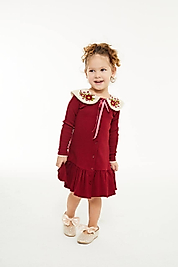 Bebe yaka kız çocuk elbise