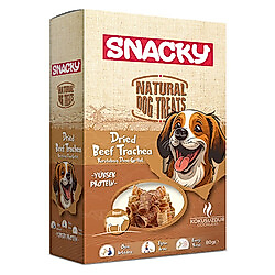 Snacky Kurutulmuş Dana Gırtlak Köpek Ödülü 80 Gr