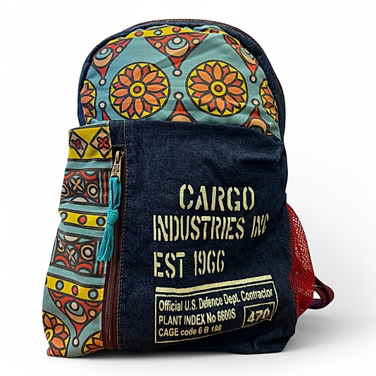 Old Cotton Tek Bölmeli Vintage Salaş Disayn Günlük Gezi Okul Sırt Çantası Dakato Bag Brand 30x43cm