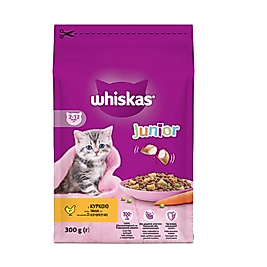 Whiskas Tavuklu Sebzeli 300 gr Yavru Kuru Kedi Maması