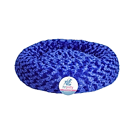 Petpretty Peluş Mavi Kedi ve Köpek Yatağı 55 x 55 cm
