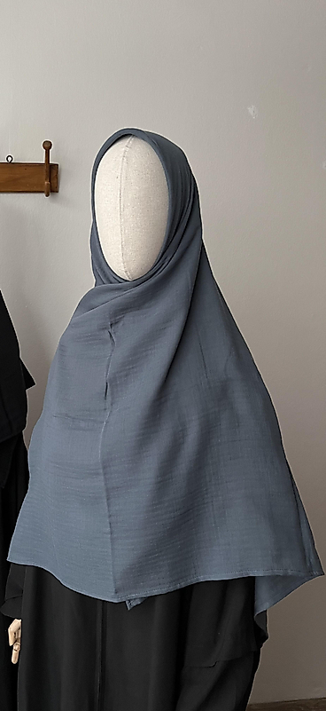 Antrasit Müslin Eşarp 120 Cm