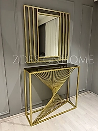 90 CM AYNA, 90X30X100 CM DRESUAR GOLD Z-13