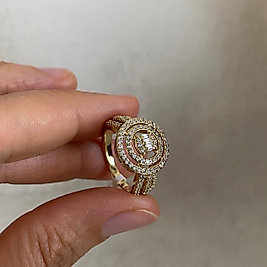Xuping Gold Rengi Kubbe Yüzük