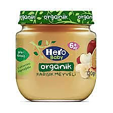 HERO BABY ORGANİK KARIŞIK MEYVELİ PÜRESİ 120 GR