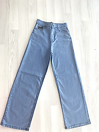 Palazzo Denim Pantolon Açık Mavi