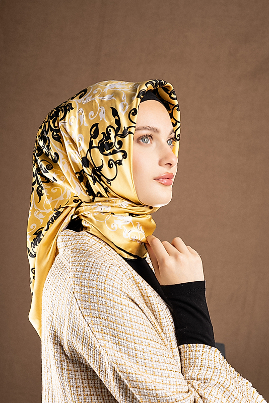 Varaklı Saten Eşarp