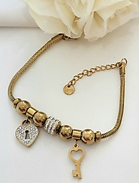 Thekey Charm Çelik Bileklik(17cm+5cm)