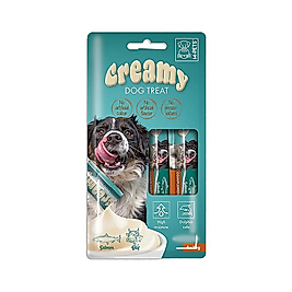 M-Pets Creamy Somonlu ve Sığır Etli Köpek Ödül Kreması (4 x 15 g)