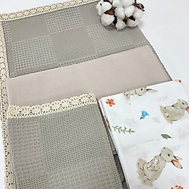 Vizon/Koala desenli Bebek Pike Takımı