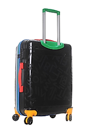 Benetton Büyük ve Orta Boy Valiz Seti Boy %100 Polipropilen Kırılmaz Valiz Siyah 301x