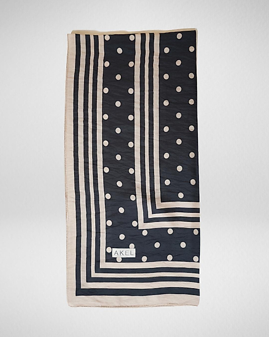 Spring Eşarp Yeni Desen Puantiye Desen