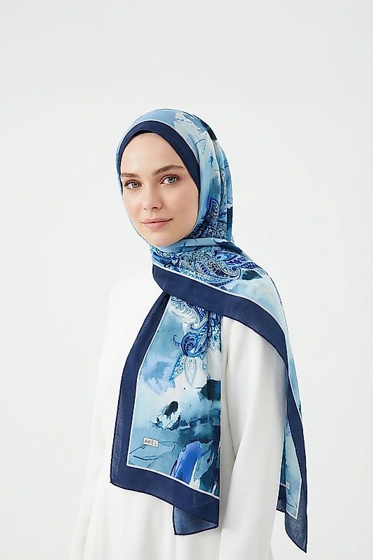 FLOOR İPEK ŞAL İTALYAN DİKİŞİ DESEN-1 (Yeni)