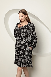 Desenli Gömlek Elbise