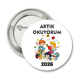 ARTIK OKUYORUM ROZETİ