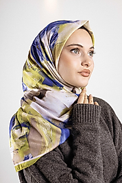 Desenli Soft Eşarp Koleksiyonu Pastel Desen-1