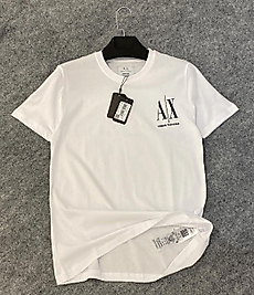 Armani Exchange Bisiklet Yaka Düz Beyaz Erkek T-Shirt 8NZTPH 1100-WHITE