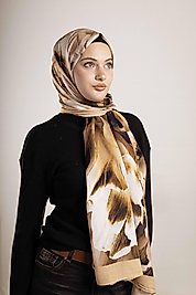 FLOOR İPEK ŞAL İTALYAN DİKİŞİ DESEN-3