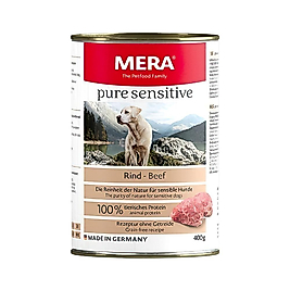 Mera Pure Sensitive Sığır Etli Yetişkin Köpek Konserve Maması (400 g)