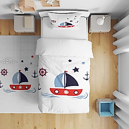 Minibabyrooms  Yelkenli Desenli Nevresim Takımı