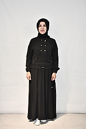 Siyah Tencel İkili Takım