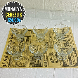 MONALYA CAM  6 ADET ÇEREZLİK