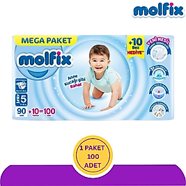 Molfix No:5 Junior Bebek Bezi 100'lü (100 adet)