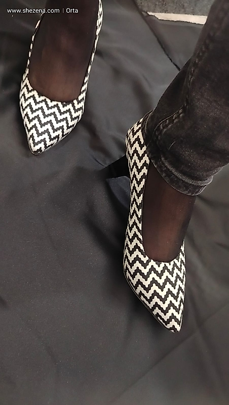 zigzag desnli koton kumas ayakkabı