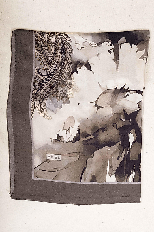 FLOOR İPEK ŞAL İTALYAN DİKİŞİ DESEN-1