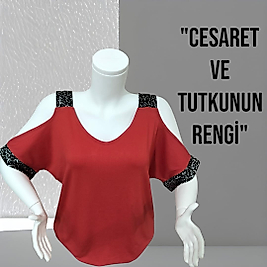 omuz detaylı bluz