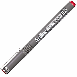 ARTLINE ÇİZİM KALEMİ DRAWING SYSTEM 235 0.5 KIRMIZI A-EK-235 RED