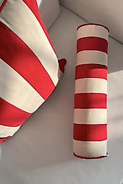 Çizgili Silindir Yastık(İçi Dolgulu)