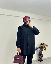 OMUZ DETAYLI GÖMLEK