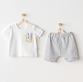 Little King 2'li Bebe Takım Grey
