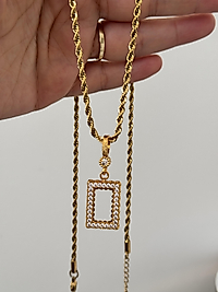 Gram altın uyumlu burgu zincir kolye