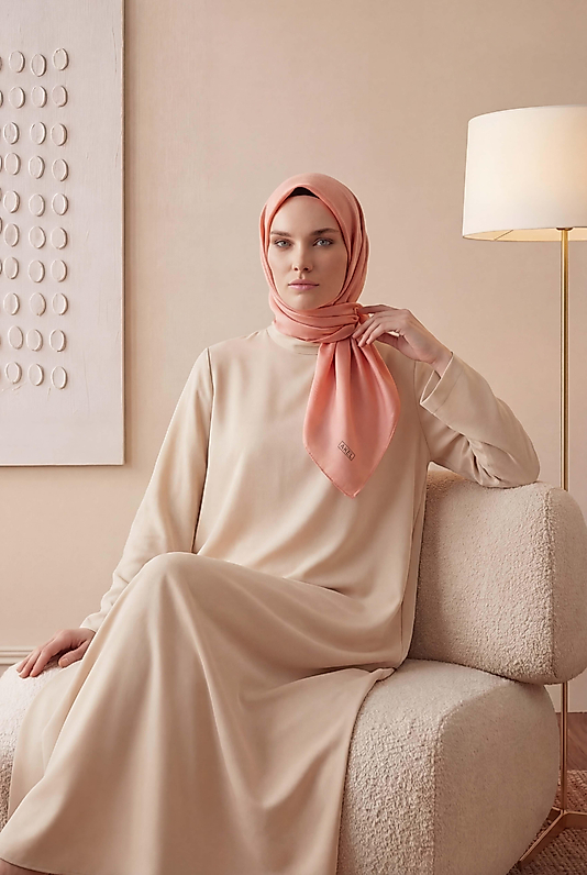 Düz Kristal Kumaş Eşarp - Kaymaz, Şık, Tok Duran | Günlük & Abiye Uyumlu