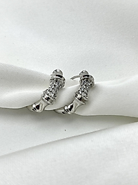 Xuping Taşlı Silver Halka Küpe