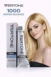 VERTONE SAÇ BOYASI 60 ML. (1000 SÜPER BLONDE)