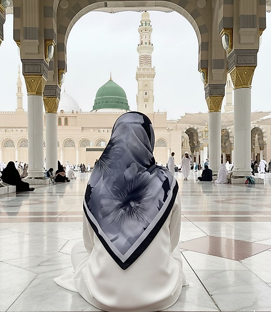 Flora Desen Büyük Boy Pamuklu Soft Eşarp