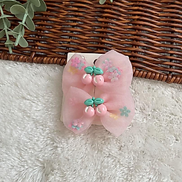 Tütü Fiyonk Pullu Meyve Figürlü 2li Klips Toka