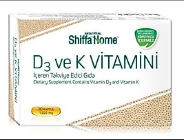 D3 ve K vitamini (30kapsul)